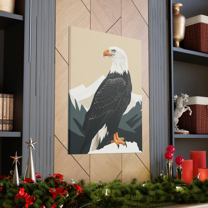 Bald Eagle Digital Illustration Canvas Gallery Wraps