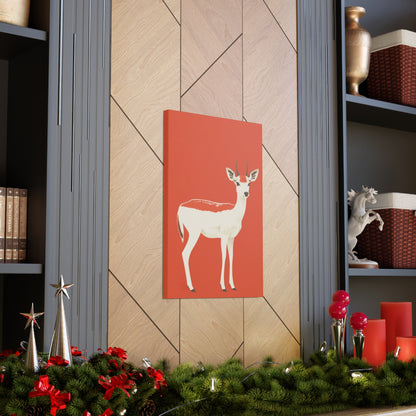 Deer Digital Illustration Canvas Gallery Wraps