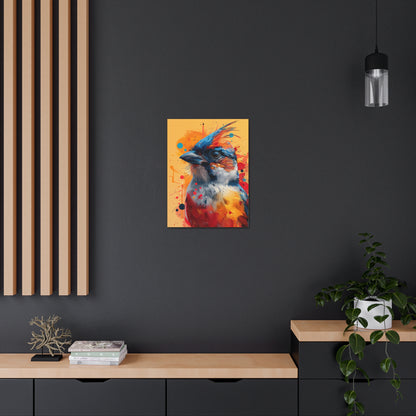 Bird - Abstract Illustration Canvas Gallery Wraps