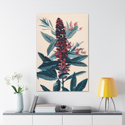 Cycade Flower Digital Illustration Canvas Gallery Wraps