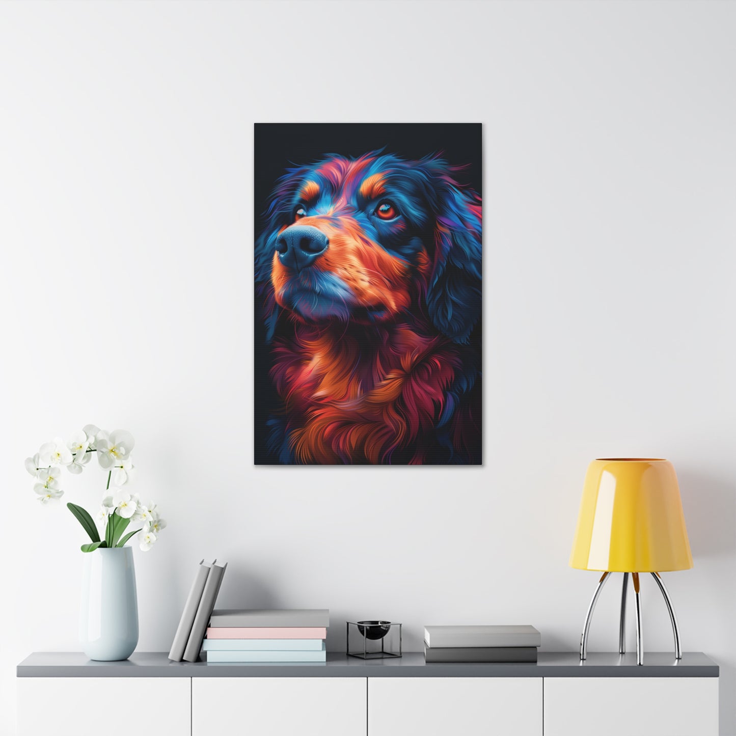 Retriever Dog - Illustration Canvas Gallery Wraps