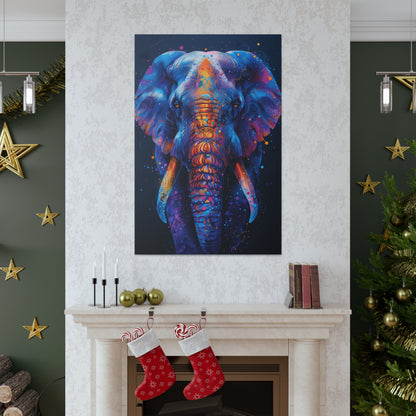 Elephant - Illustration Canvas Gallery Wraps