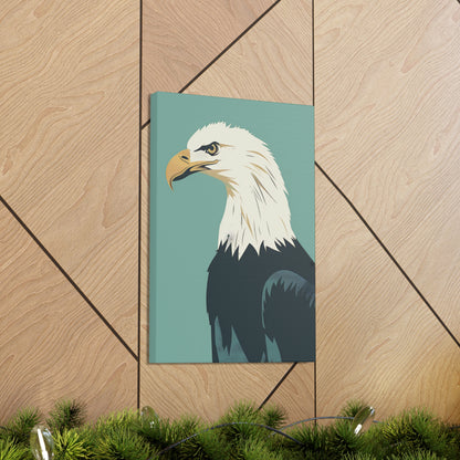 Bald Eagle Digital Illustration Canvas Gallery Wraps