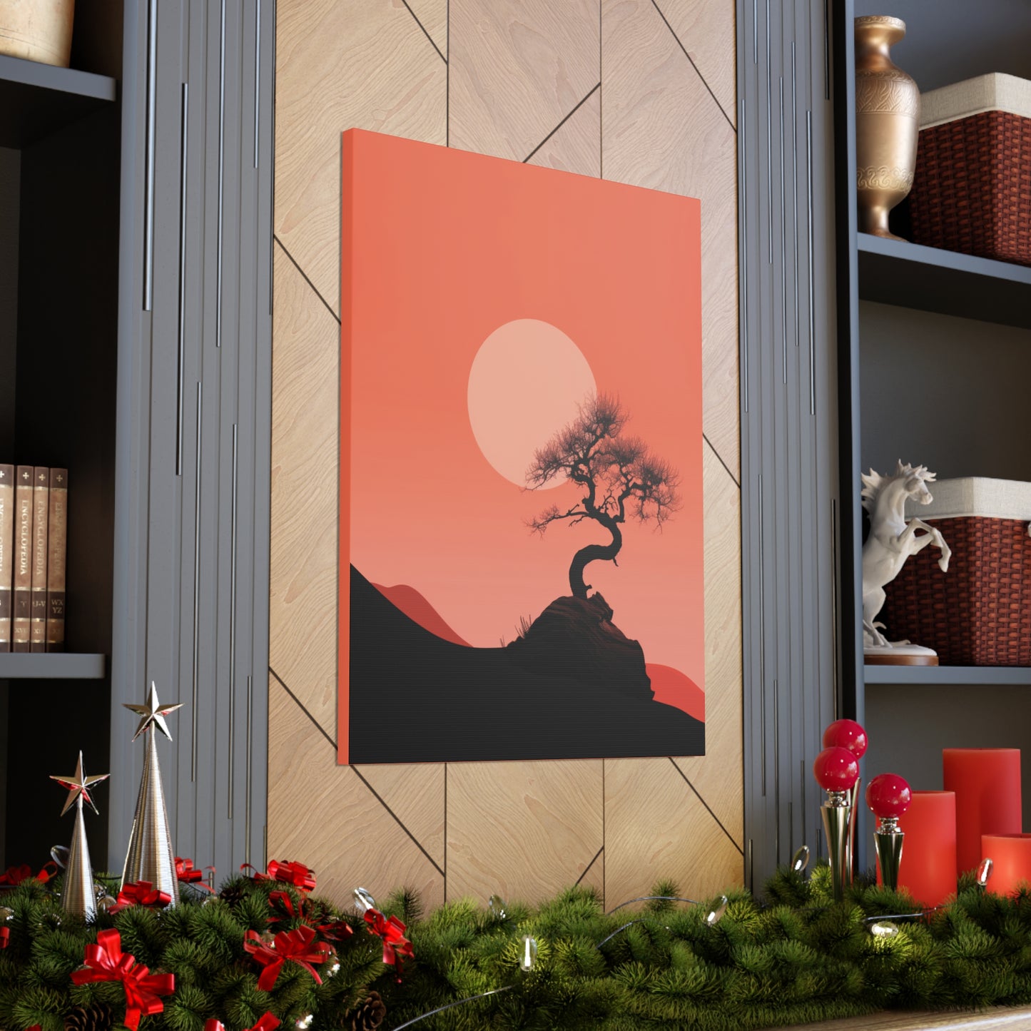 Bonsai Tree - Illustration Canvas Gallery Wraps