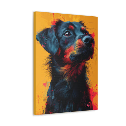 Labrador Dog - Abstract Illustration Canvas Gallery Wraps