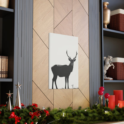 Reindeer Digital Illustration Canvas Gallery Wraps