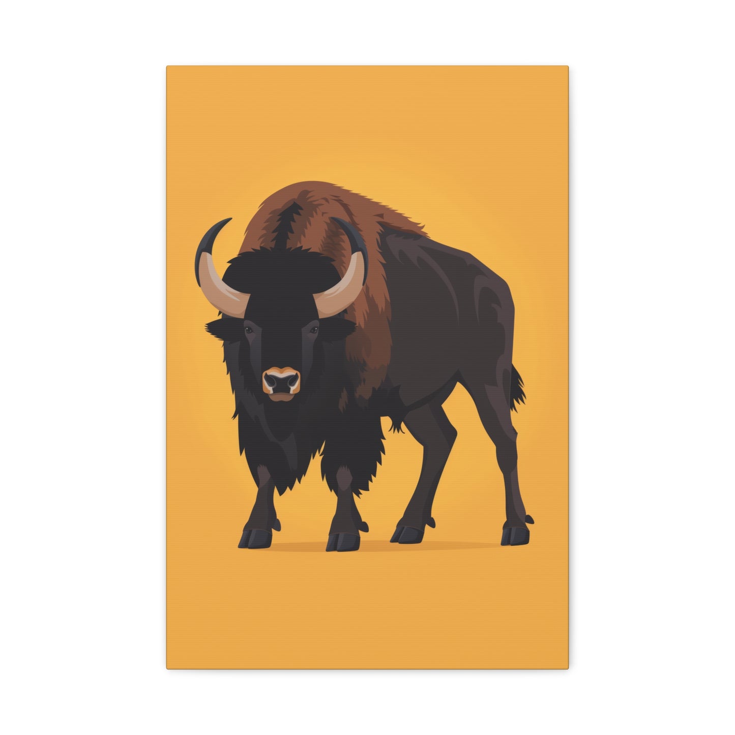 Bison - Digital Illustration Canvas Gallery Wraps