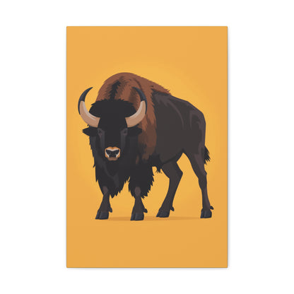 Bison - Digital Illustration Canvas Gallery Wraps