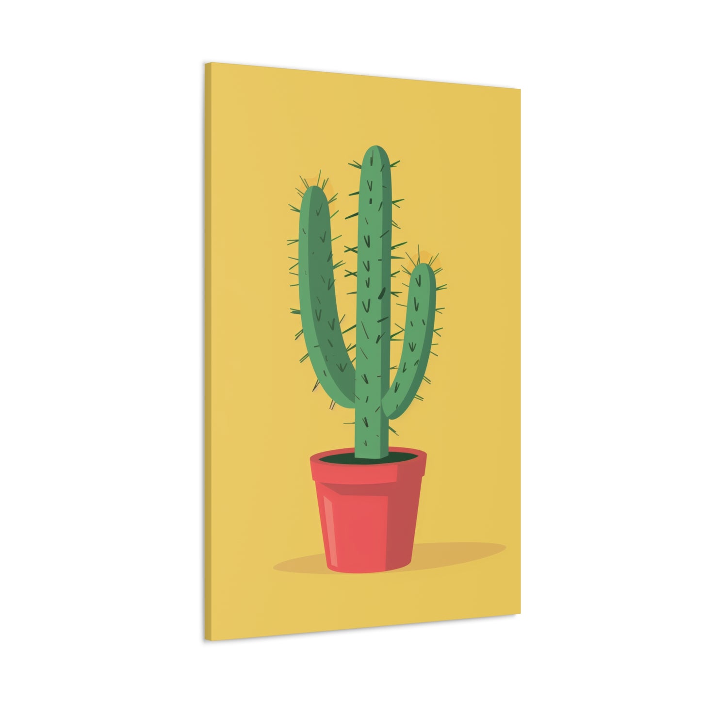 Cactus Plant - Illustration Canvas Gallery Wraps