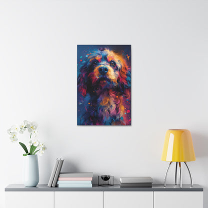 Terrier Dog - Illustration Canvas Gallery Wraps