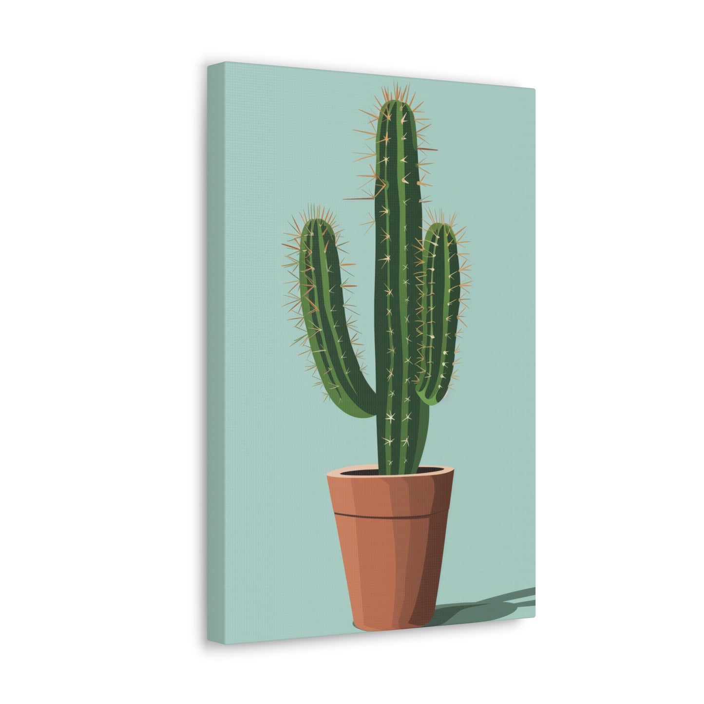 Cactus Plant - Illustration Canvas Gallery Wraps