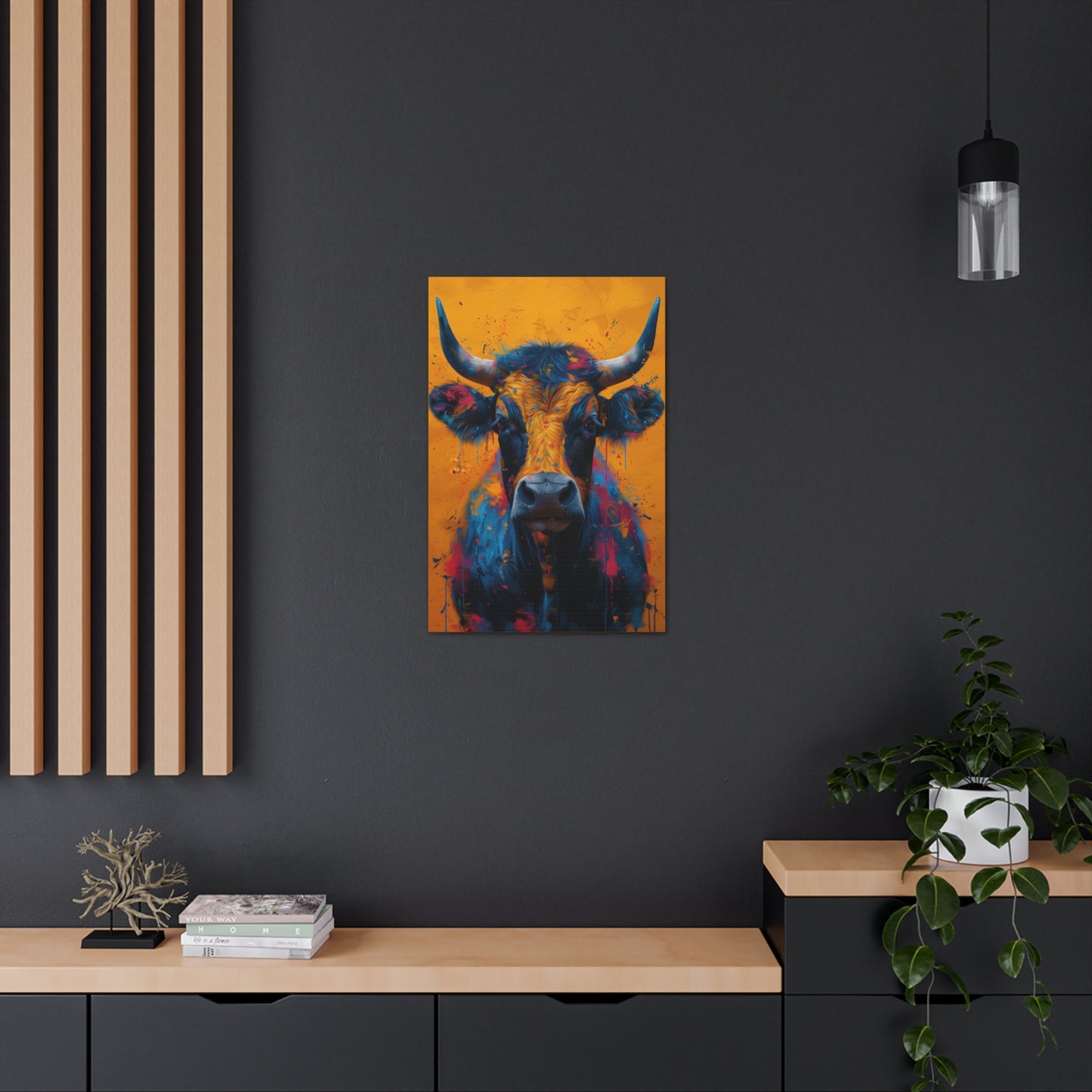 Buffalo - Illustration Canvas Gallery Wraps