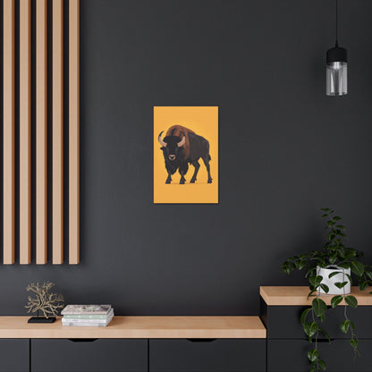 Bison - Digital Illustration Canvas Gallery Wraps