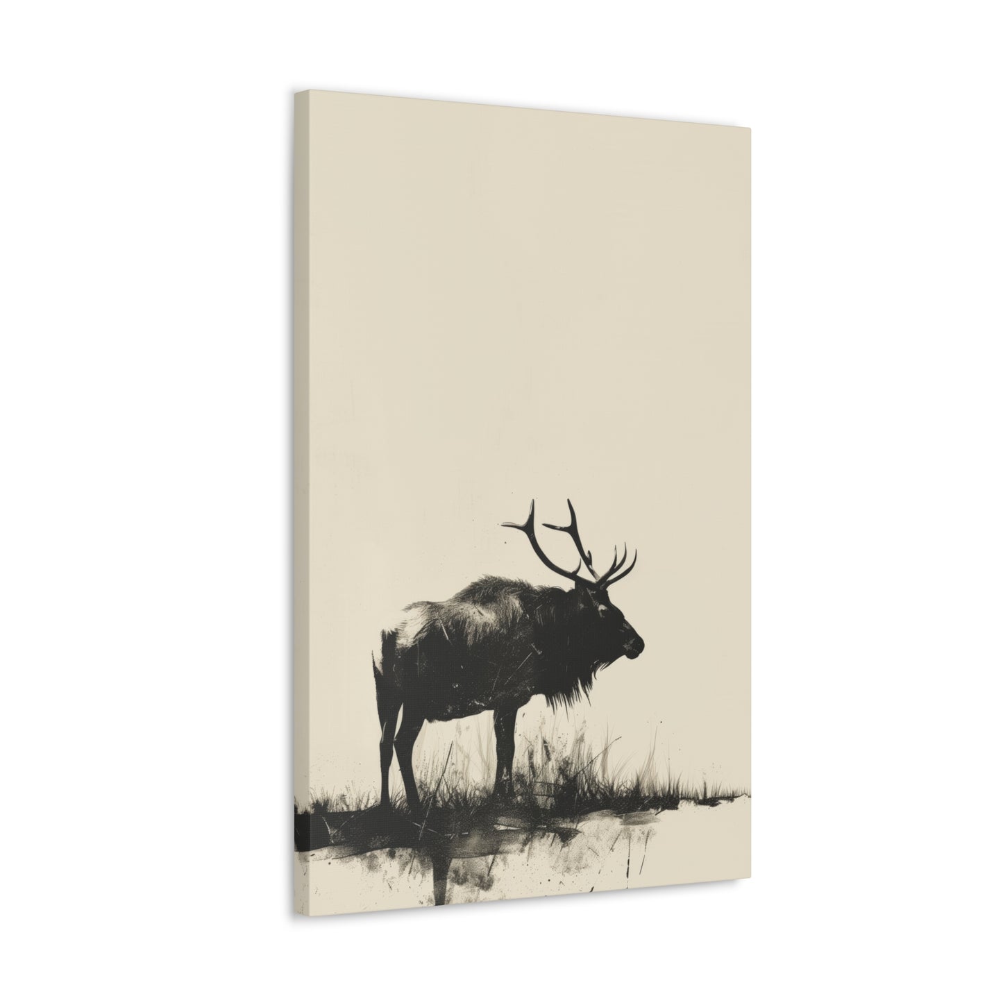 Moose Digital Illustration Canvas Gallery Wraps