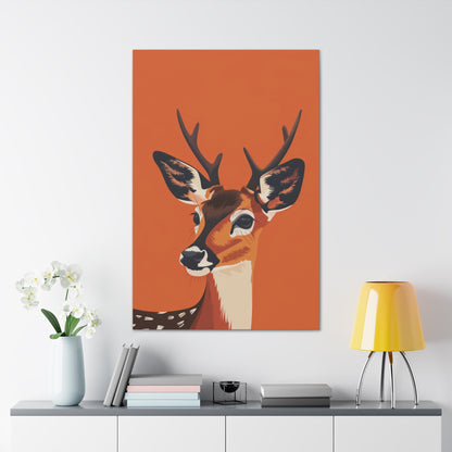 Deer - Digital Illustration Canvas Gallery Wraps