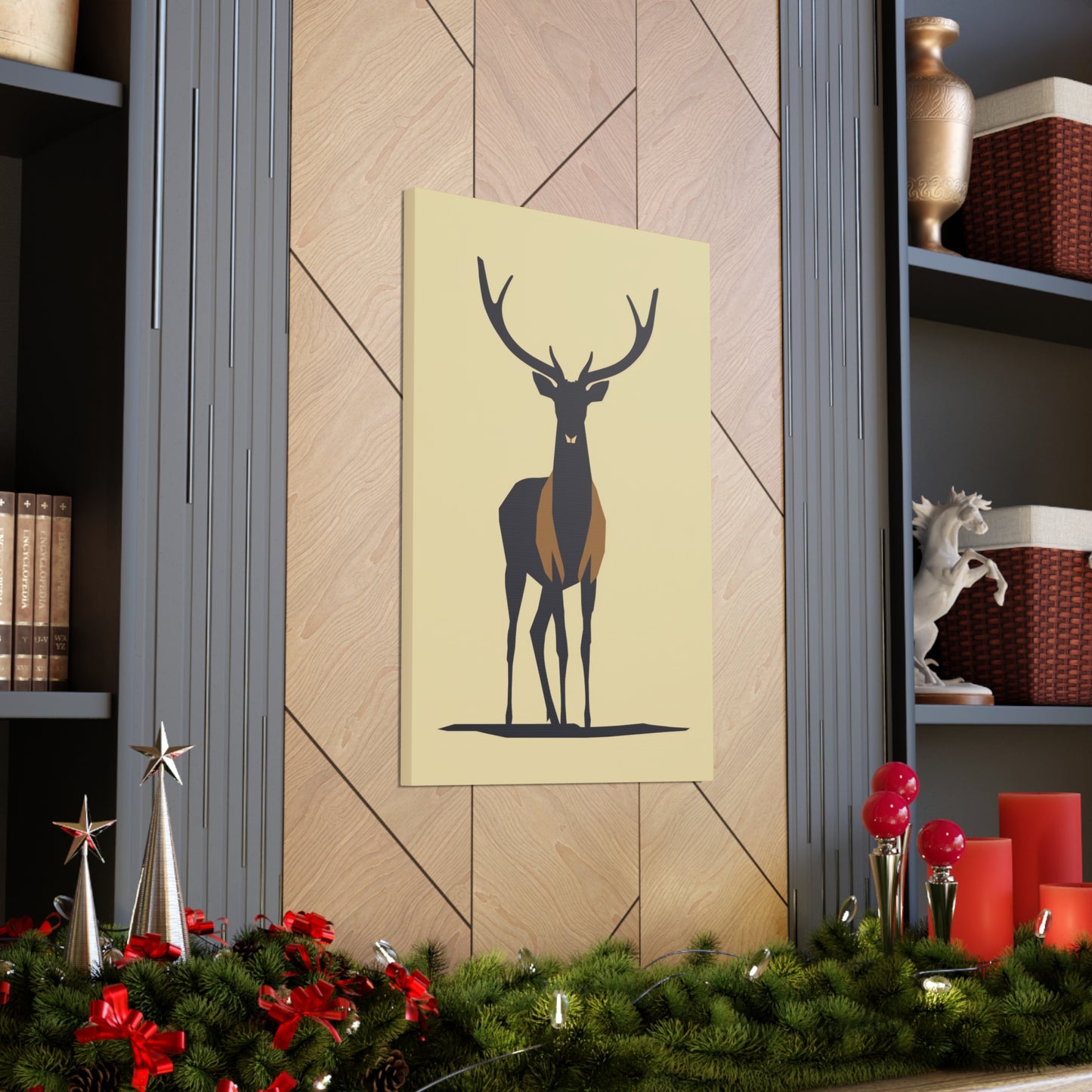 Reindeer - Digital Illustration Canvas Gallery Wraps