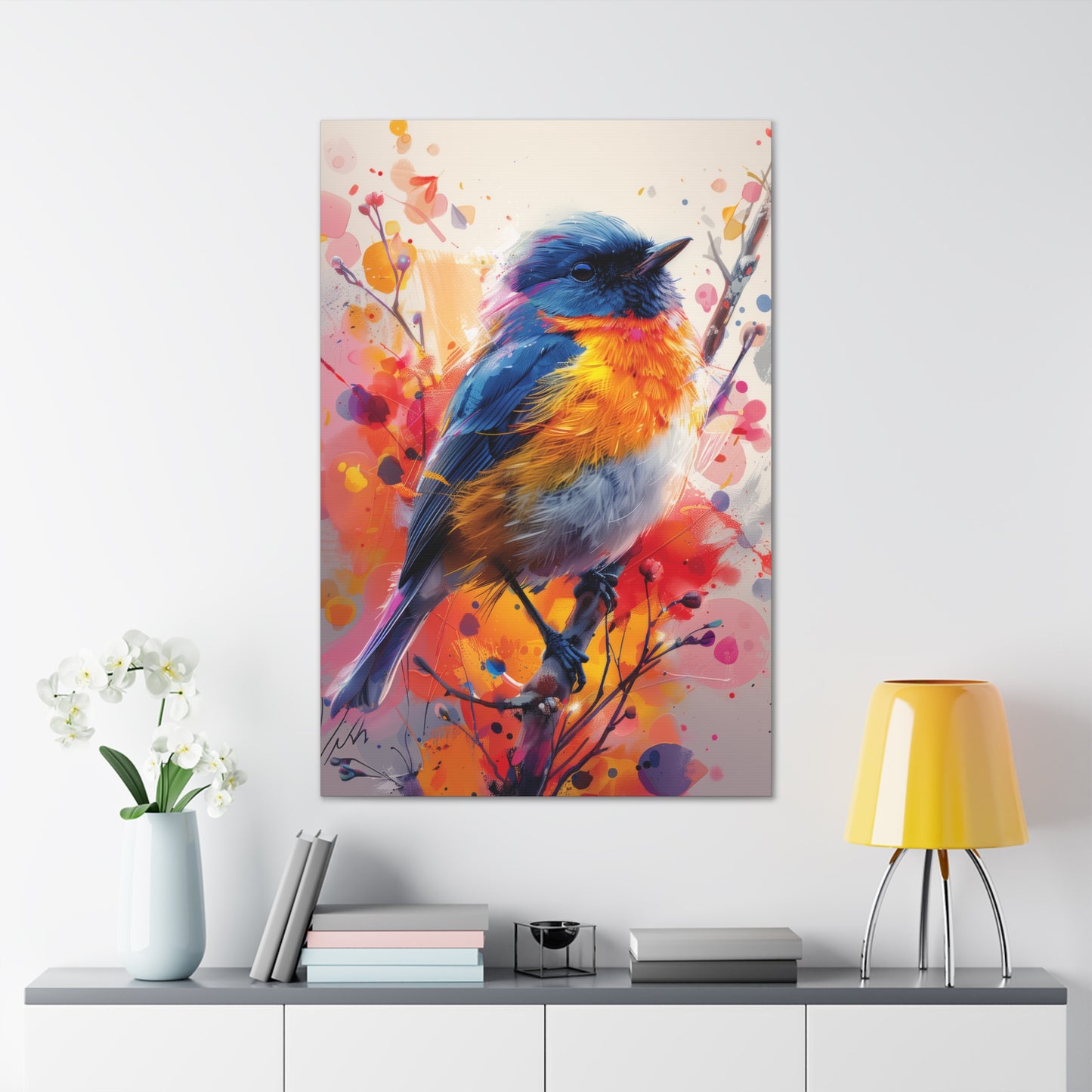 Bird - Abstract Illustration Canvas Gallery Wraps