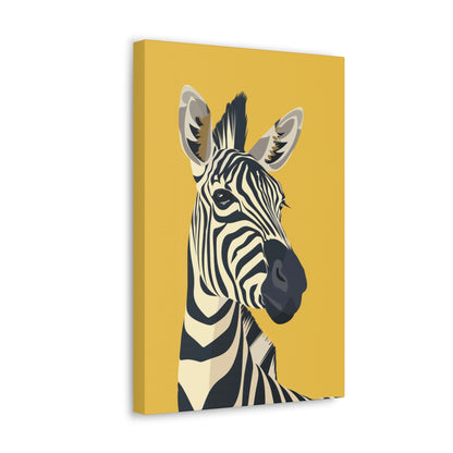 Zebra Digital Illustration Canvas Gallery Wraps