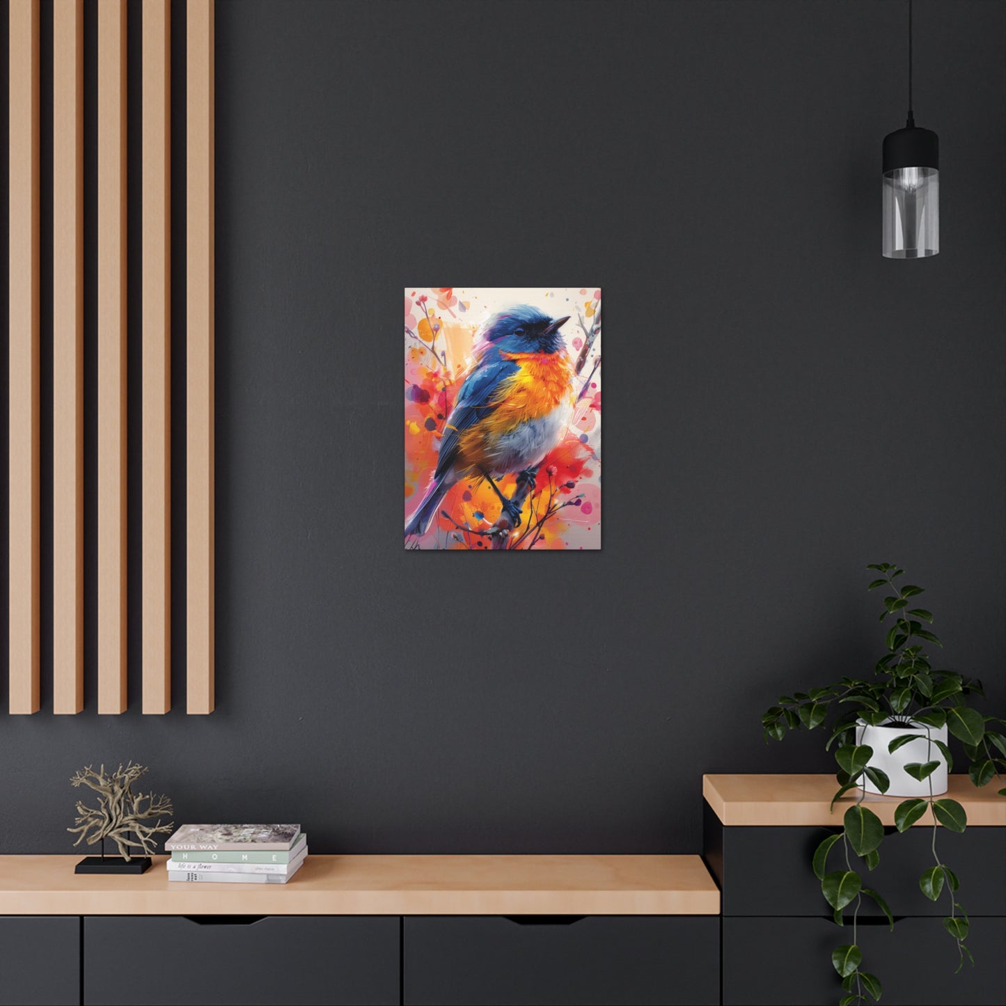 Bird - Abstract Illustration Canvas Gallery Wraps