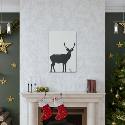 Reindeer Digital Illustration Canvas Gallery Wraps