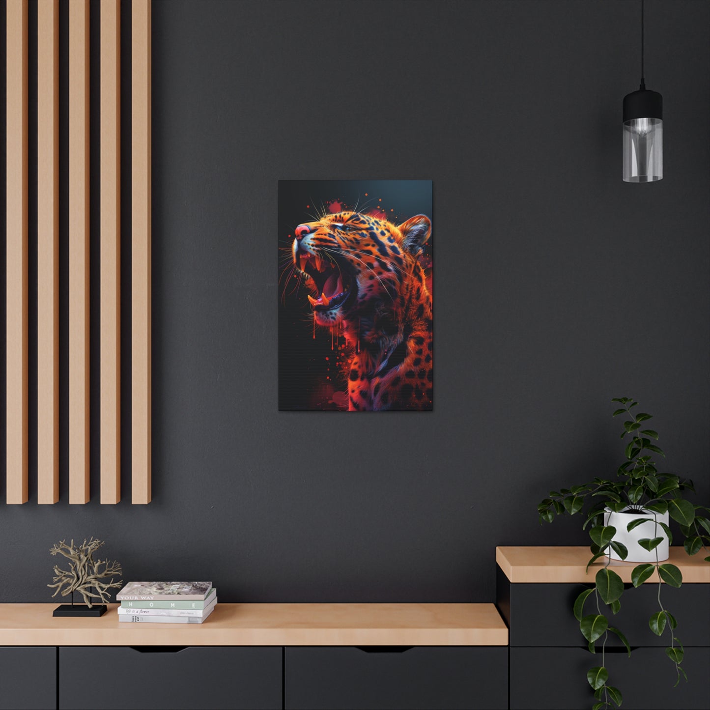 Cheetah - Illustration Canvas Gallery Wraps