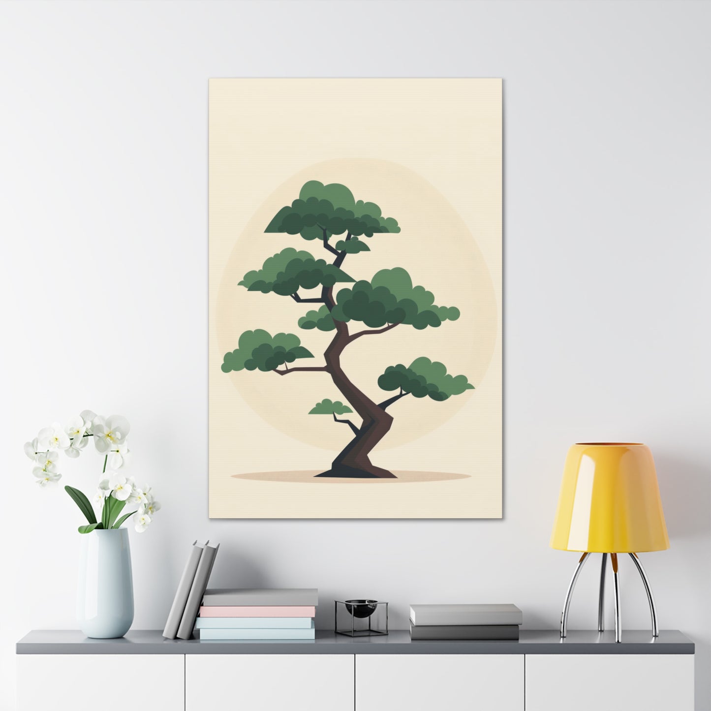 Bonsai Tree - Illustration Canvas Gallery Wraps