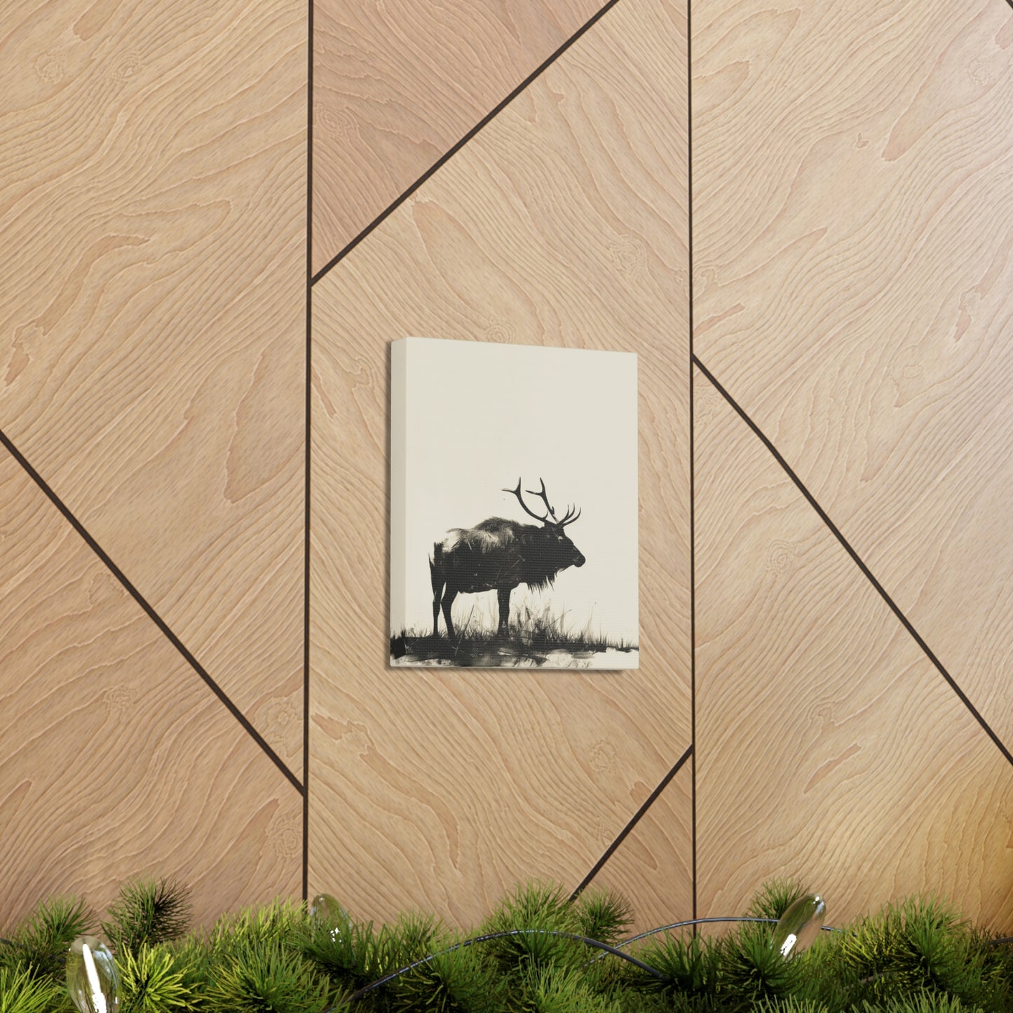 Moose Digital Illustration Canvas Gallery Wraps