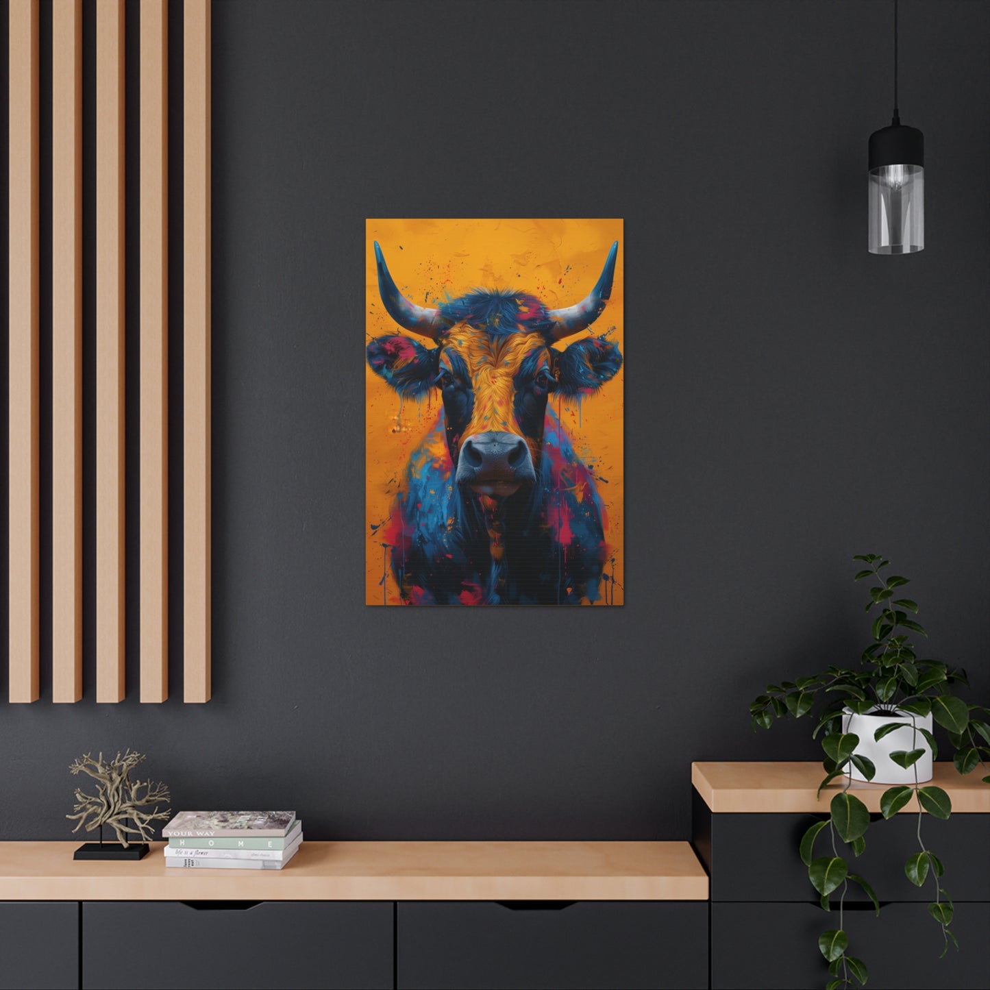 Buffalo - Illustration Canvas Gallery Wraps