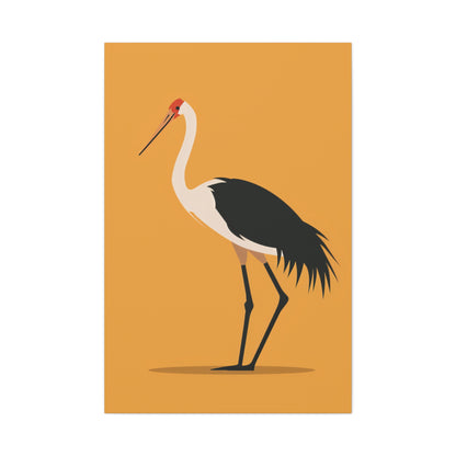 Stork Digital Illustration Canvas Gallery Wraps