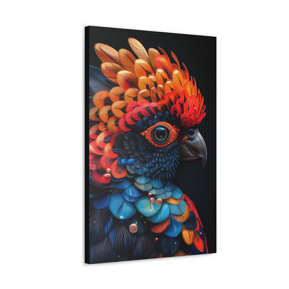 Beautiful Bird - Abstract Illustration Canvas Gallery Wraps