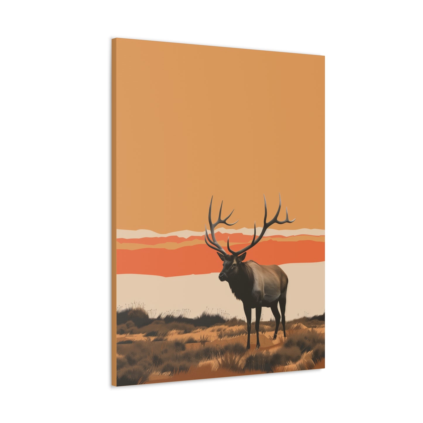 Moose - Digital Illustration Canvas Gallery Wraps