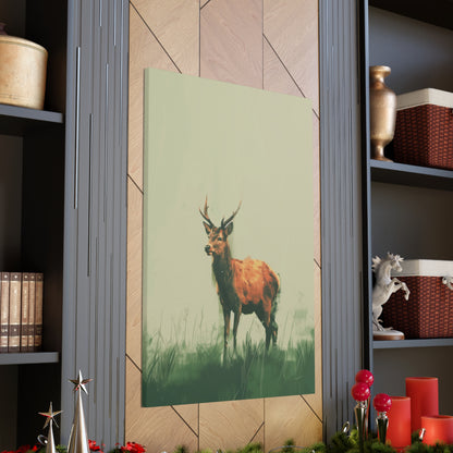 Reindeer Digital Illustration Canvas Gallery Wraps