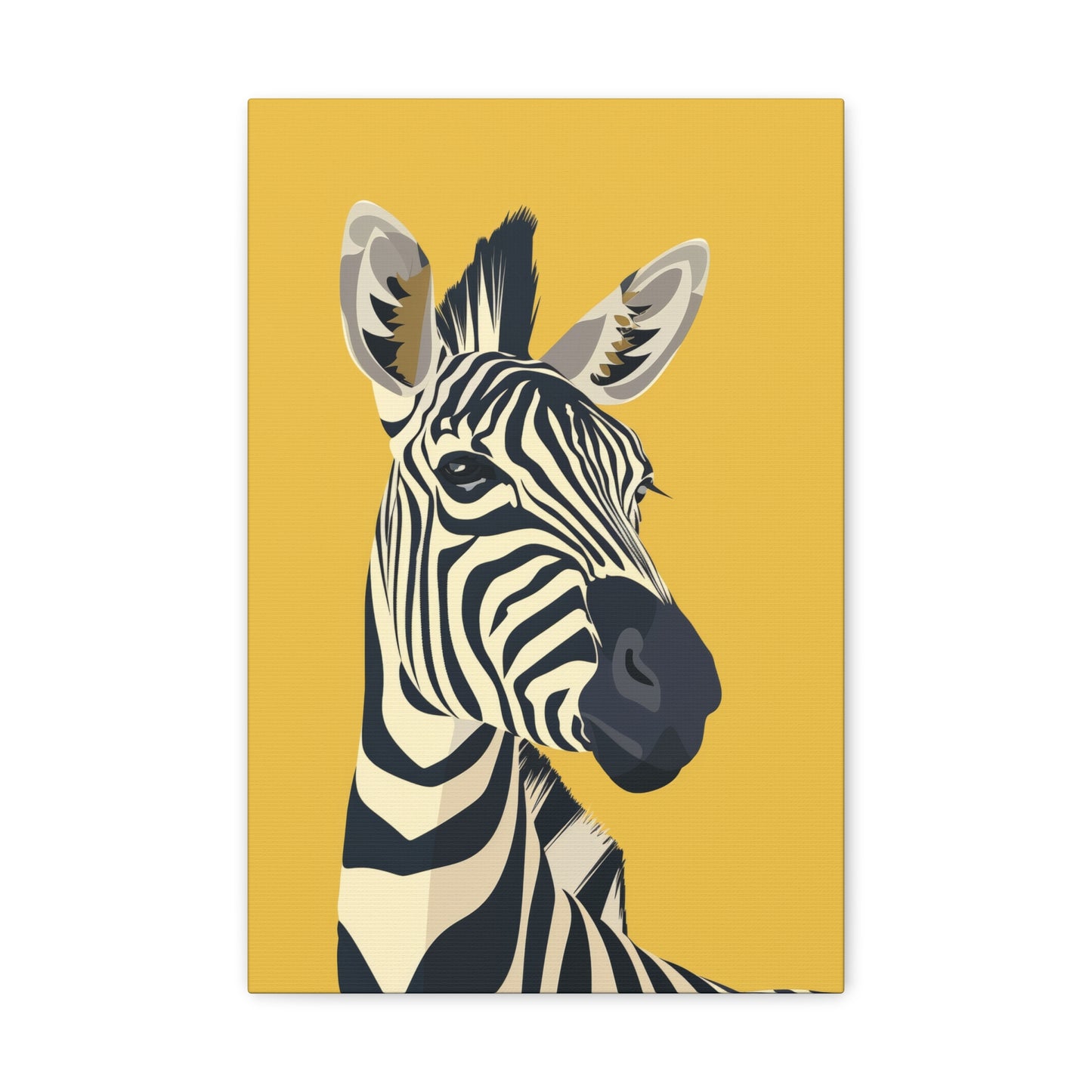 Zebra Digital Illustration Canvas Gallery Wraps