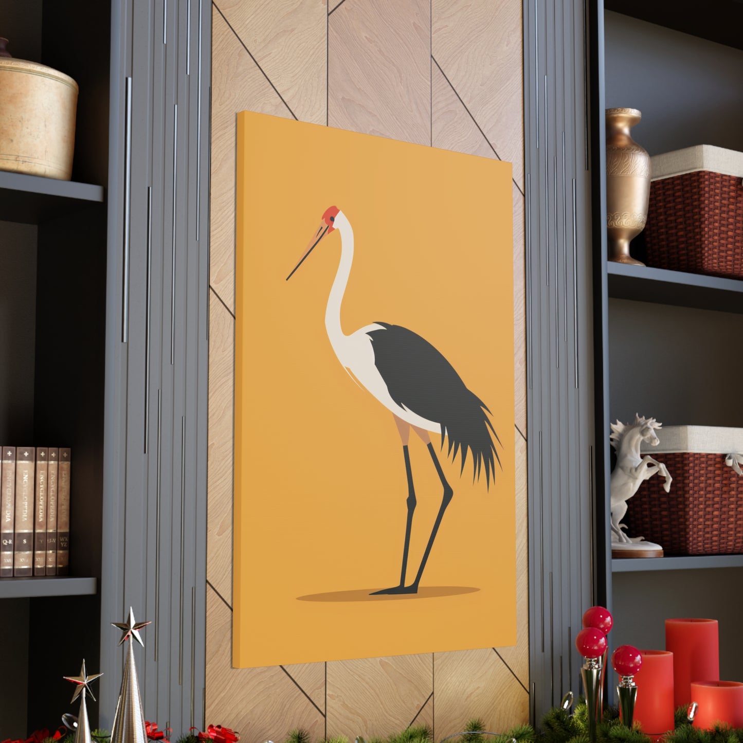 Stork Digital Illustration Canvas Gallery Wraps