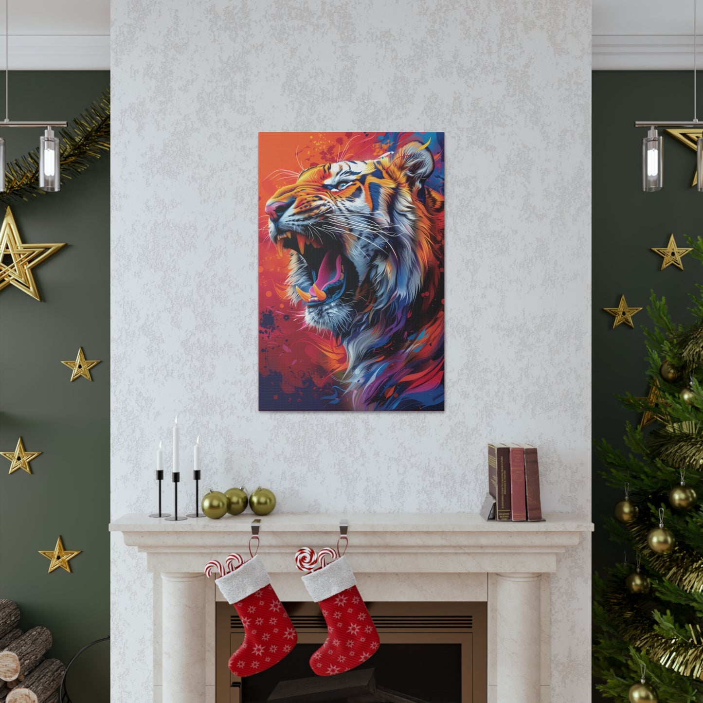 Tiger - Illustration Canvas Gallery Wraps