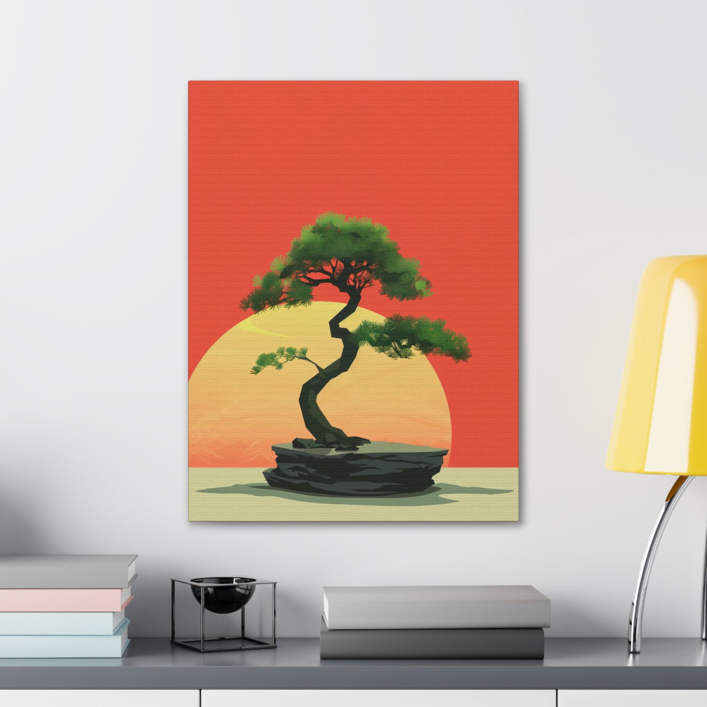 Bonsai Tree - Illustration Canvas Gallery Wraps