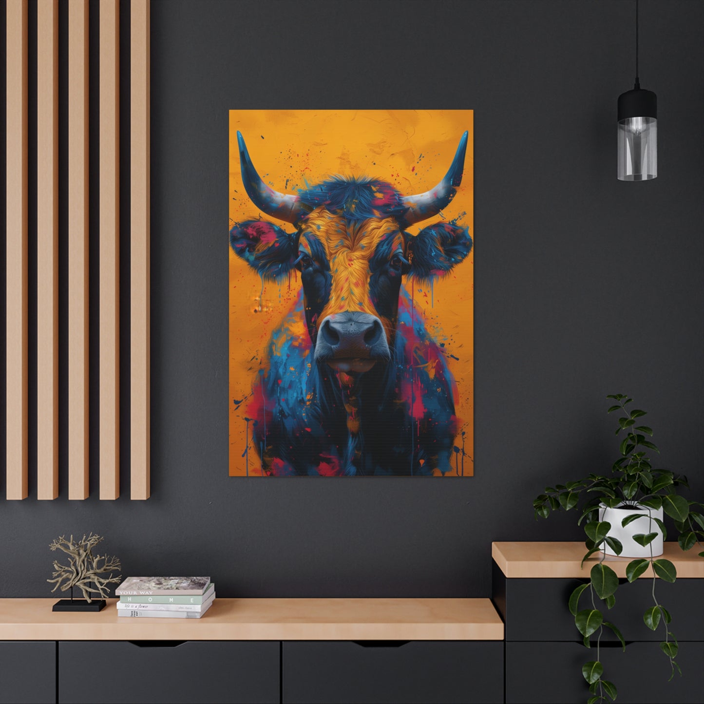 Buffalo - Illustration Canvas Gallery Wraps