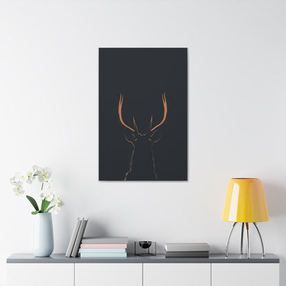 Reindeer antlers  Digital Illustration Canvas Gallery Wraps