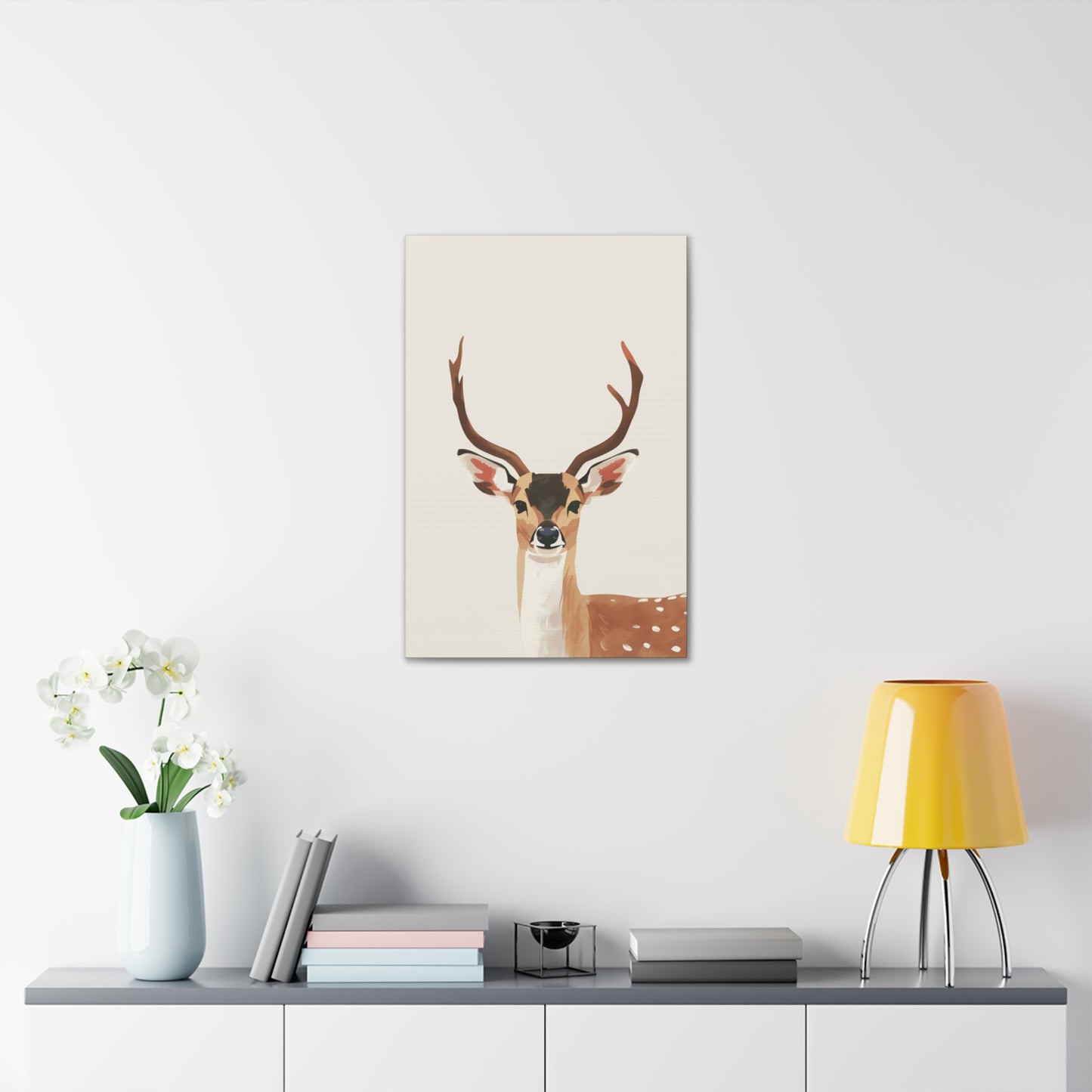 Deer Digital Illustration Canvas Gallery Wraps