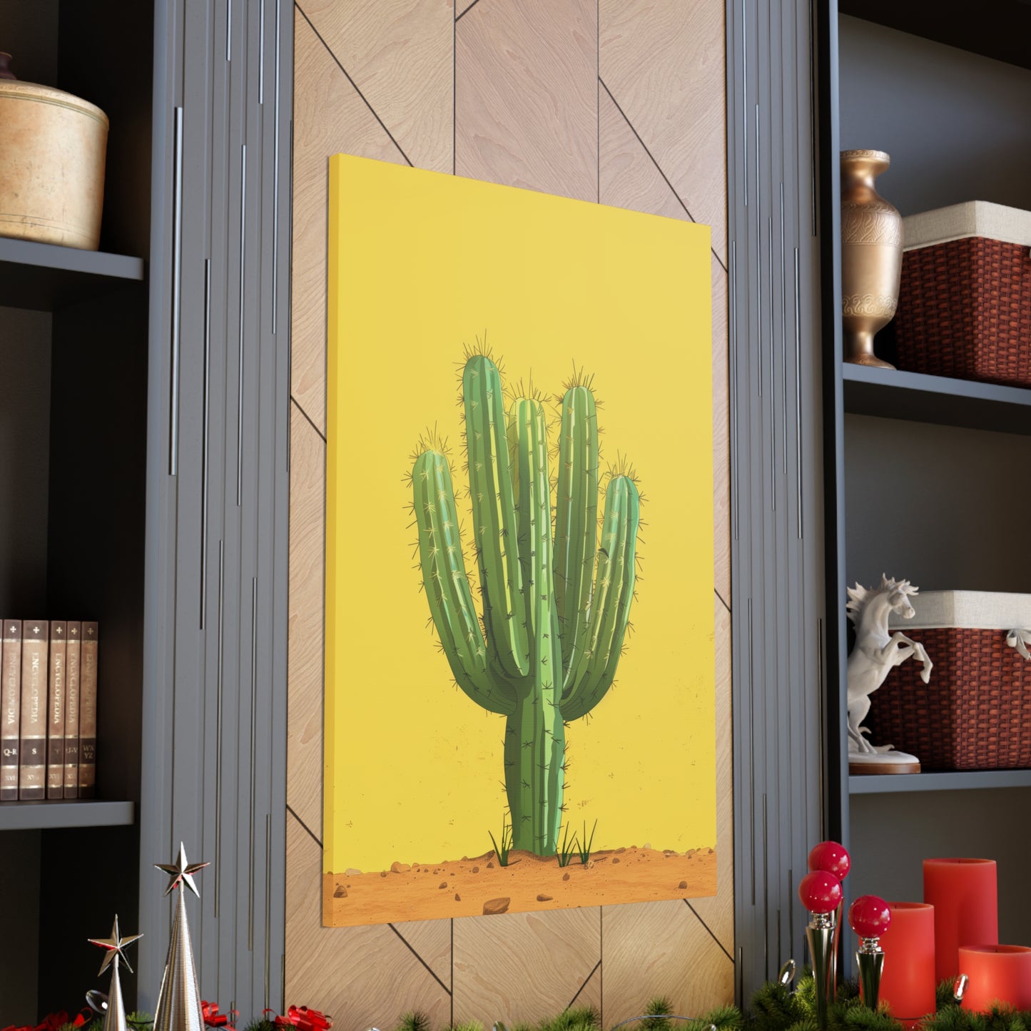 Cactus Plant - Illustration Canvas Gallery Wraps