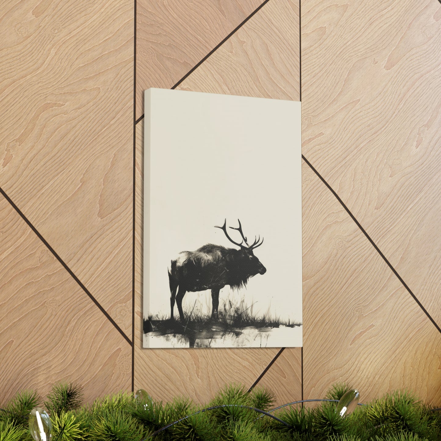 Moose Digital Illustration Canvas Gallery Wraps