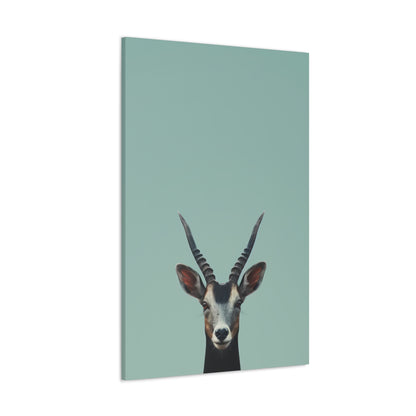 Antelope with Antlers Digital Illustration Canvas Gallery Wraps