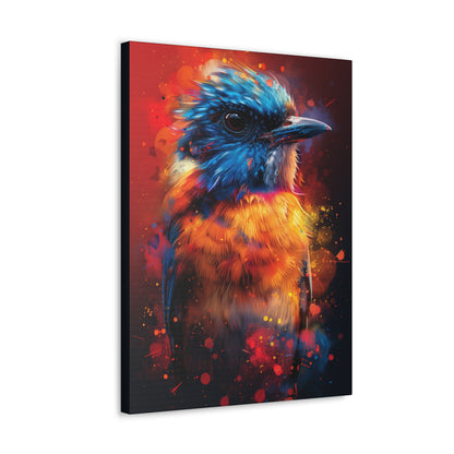 Bird Abstract - Illustration Canvas Gallery Wraps