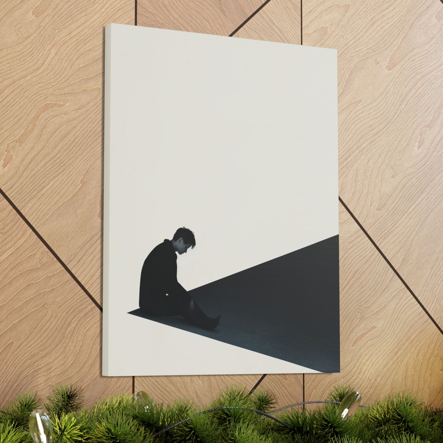 Man - Takeshi Kitano Style Digital Illustration Canvas Gallery Wraps