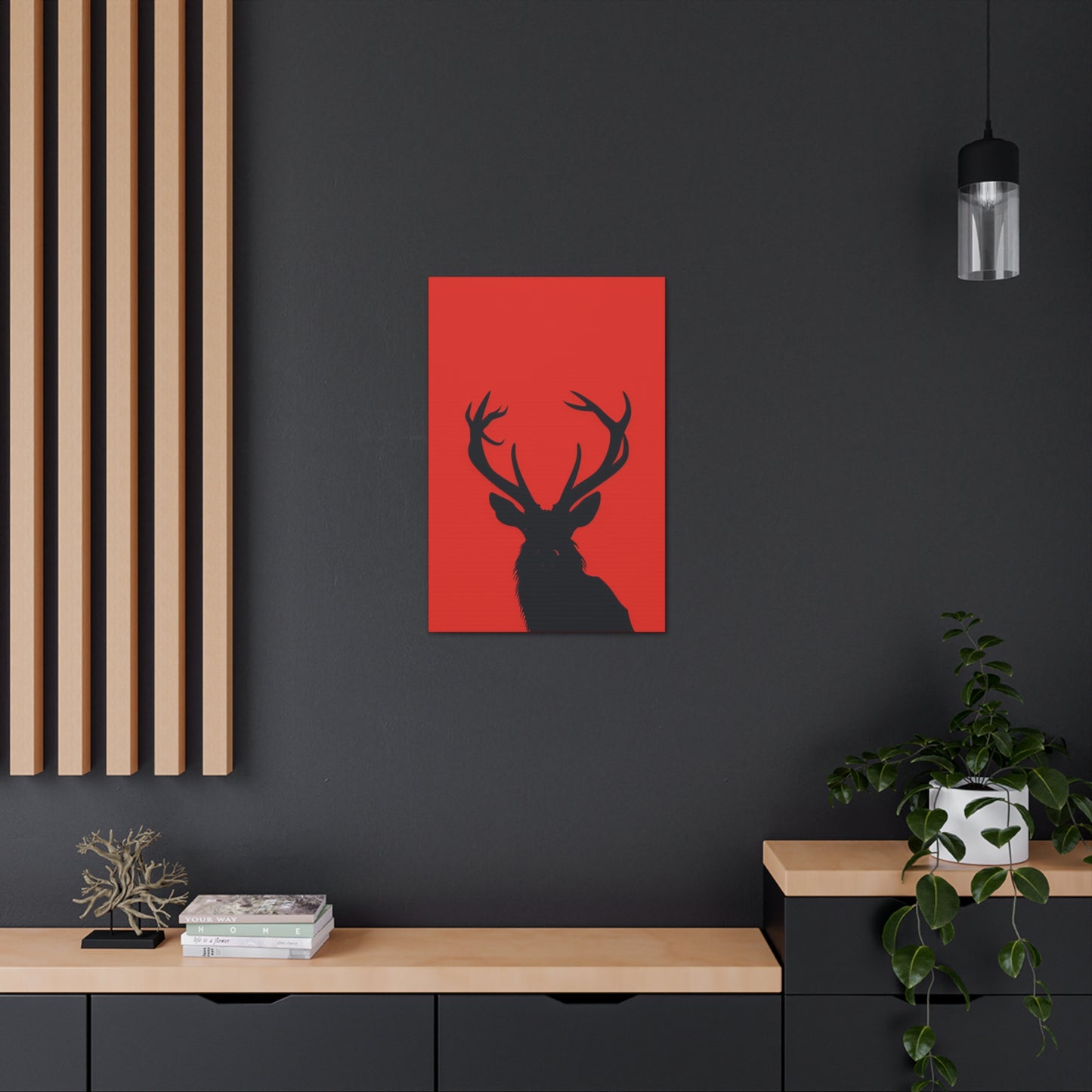 Reindeer - Digital Illustration Canvas Gallery Wraps