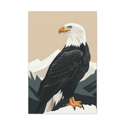 Bald Eagle Digital Illustration Canvas Gallery Wraps