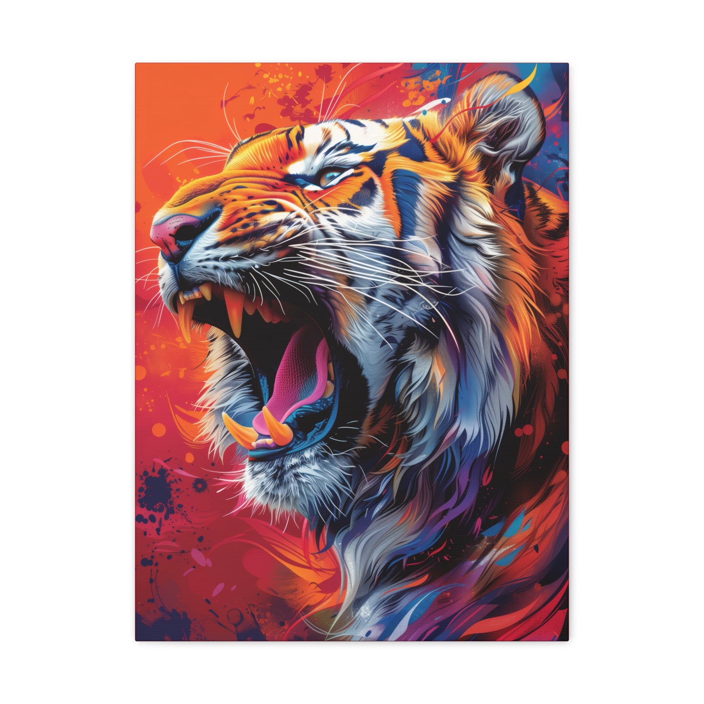 Tiger - Illustration Canvas Gallery Wraps