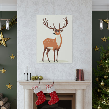 Deer - Digital Illustration Canvas Gallery Wraps