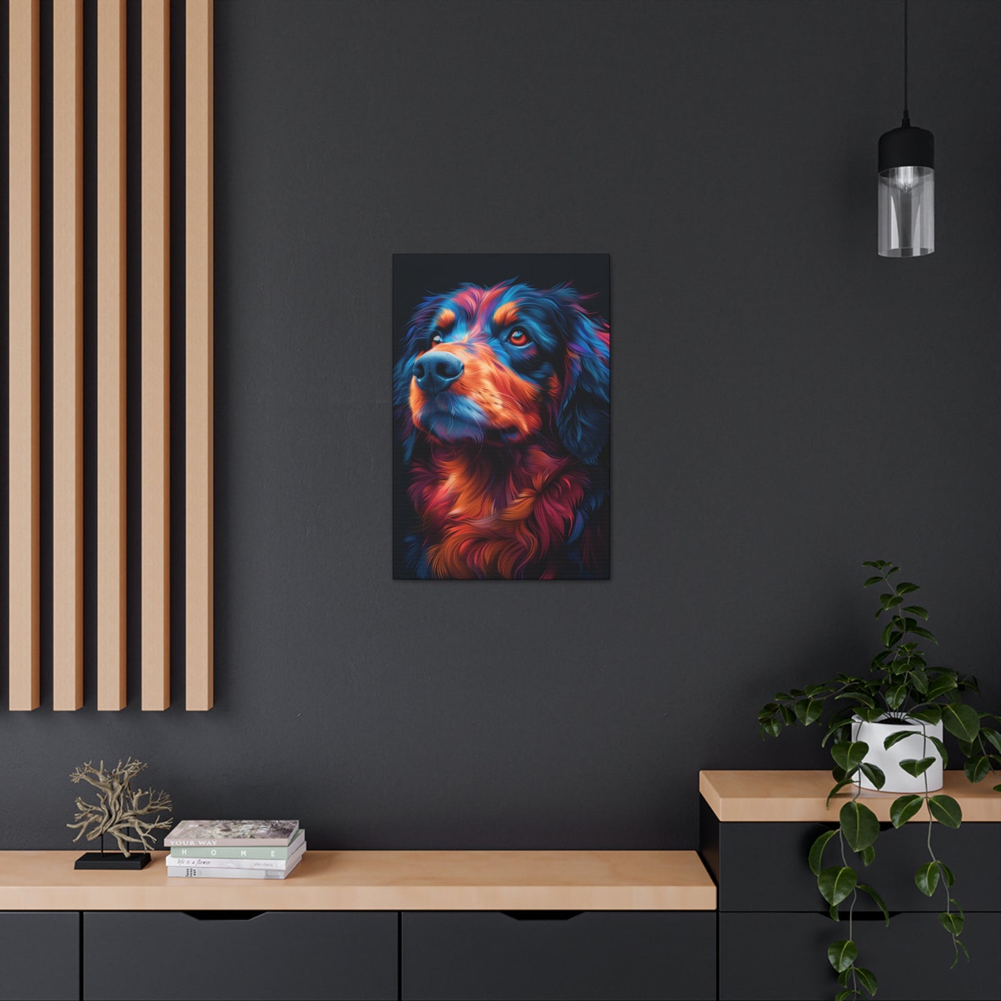 Retriever Dog - Illustration Canvas Gallery Wraps