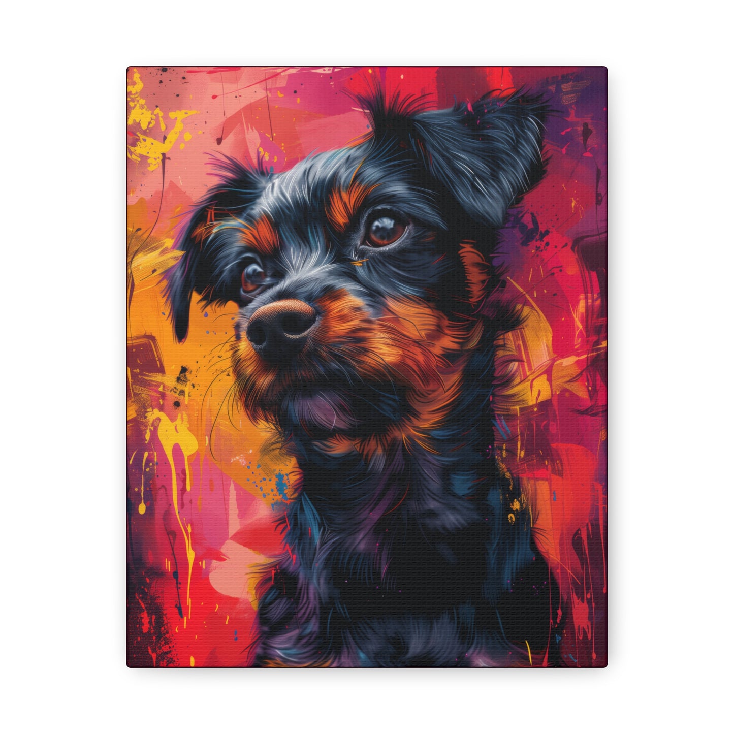 Terrier Dog - Illustration Canvas Gallery Wraps